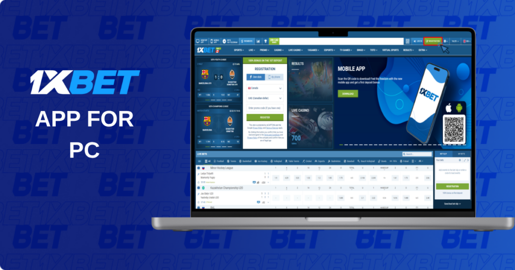 1xBet PC app