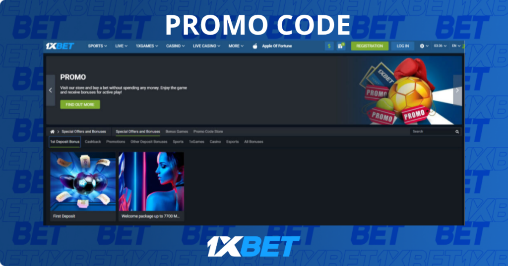 1xBet promo codes and bonus offers
