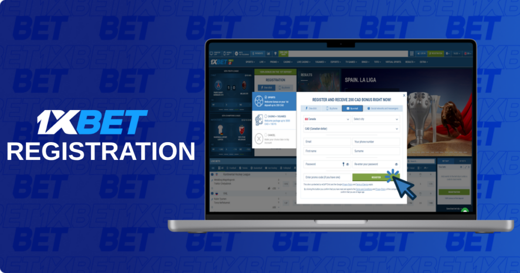 1xBet registration